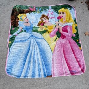 Disney Princess 90s Y2K Vintage Fleece Blanket 48”X48”
